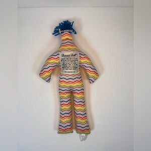 Dammit Doll Plush Stress Relief Blue Hair Stuffed‎ Multicolor